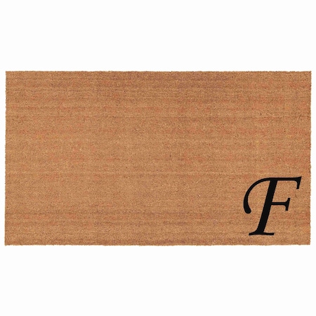 Calloway Mills Monogram Door Mat, Black, Natural, 18 in W x 30 in L 153621830F